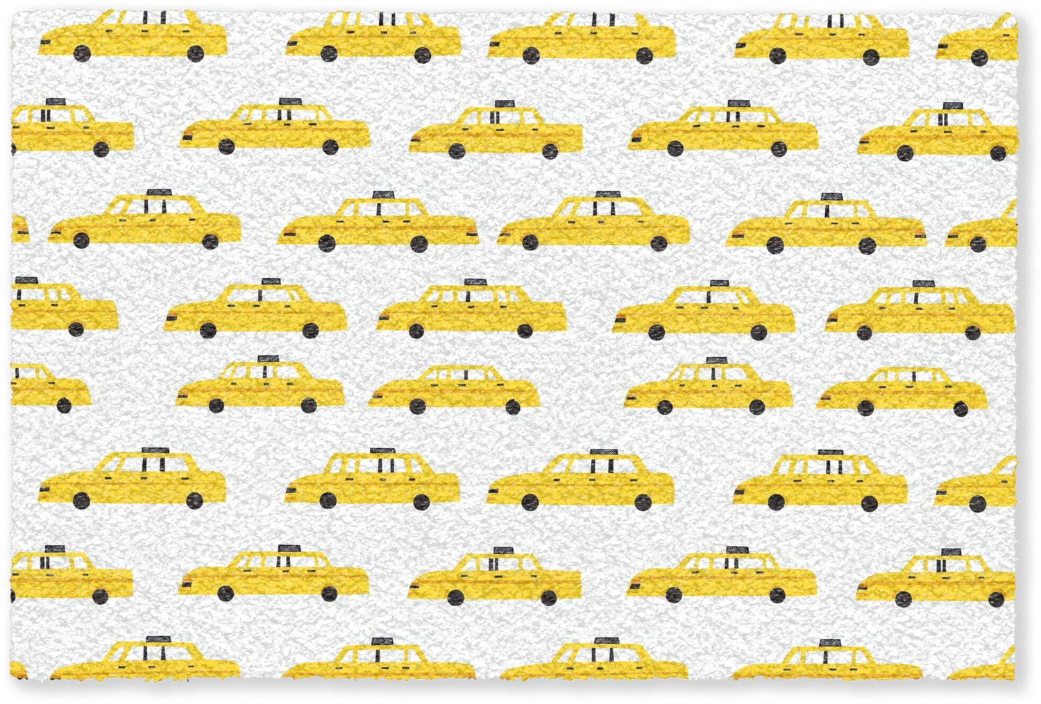 MuchoWow Deurmat Taxi Iconisch - Geel - 90 x 60 cm
