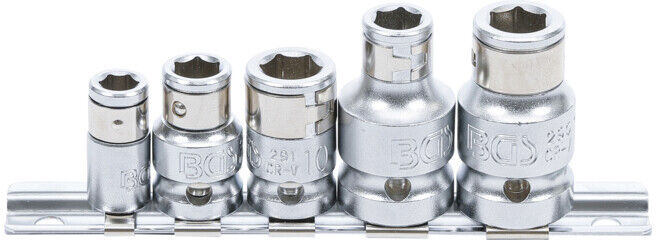 BGS technic Jeu d’adaptateurs à embout avec bille de retenue BGS 6,3 mm (1/4