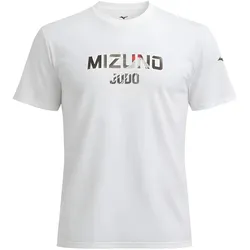Mizuno, Unisex, Sportshirt, Fuji (XS), Weiss