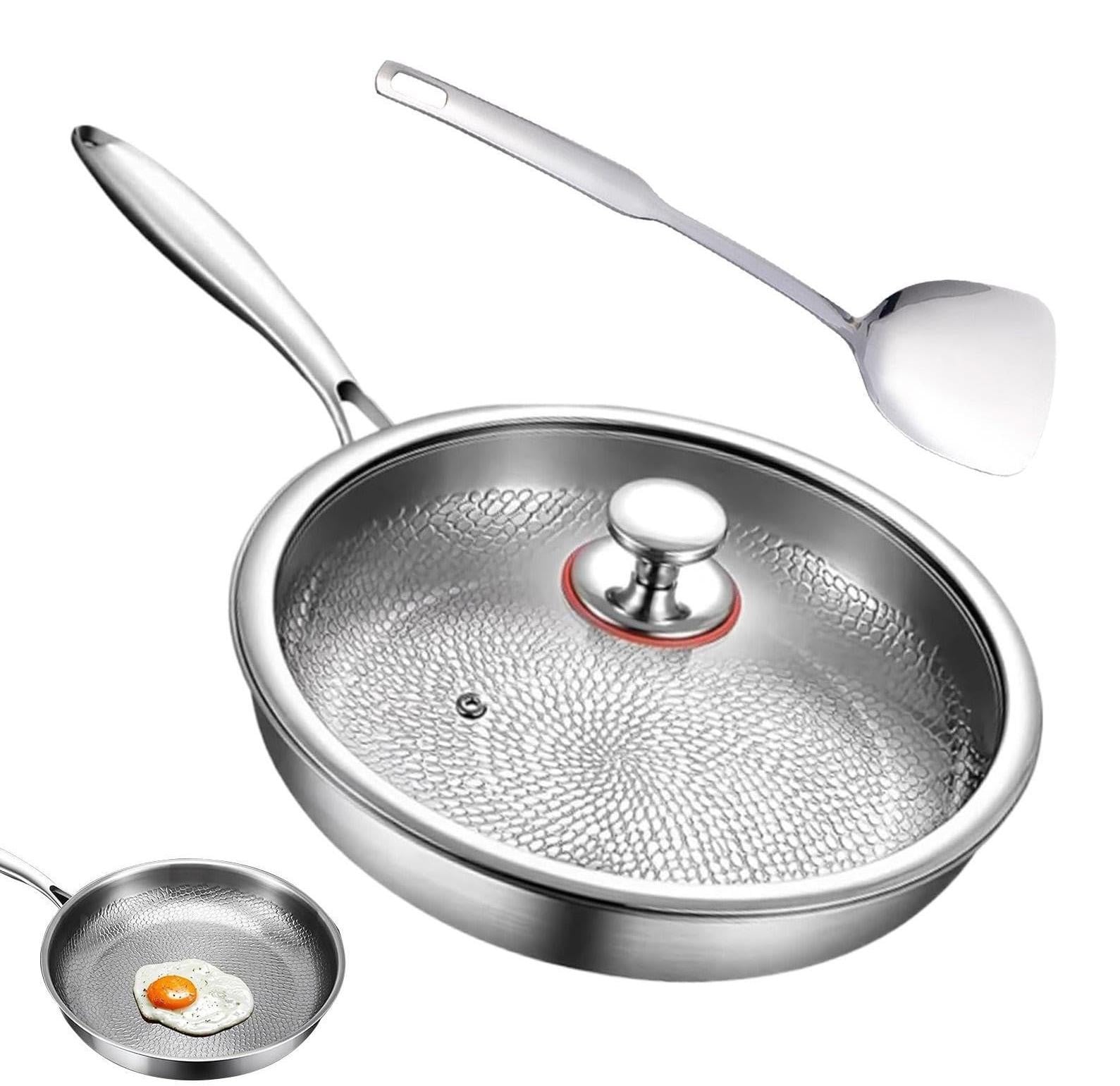 Merkloze Titanium Koekenpan voor Veilig en Gezond Koken