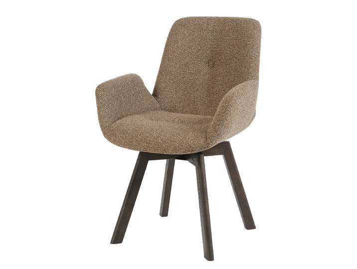 Polsterstuhl VISCOUNT 61 x 84 x 61cm Braun/Braun