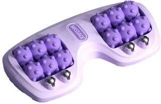 Inspired Finds Portable Dual Foot Massage Roller With Cat Claw Therapy And Magnetic Stimulation purple