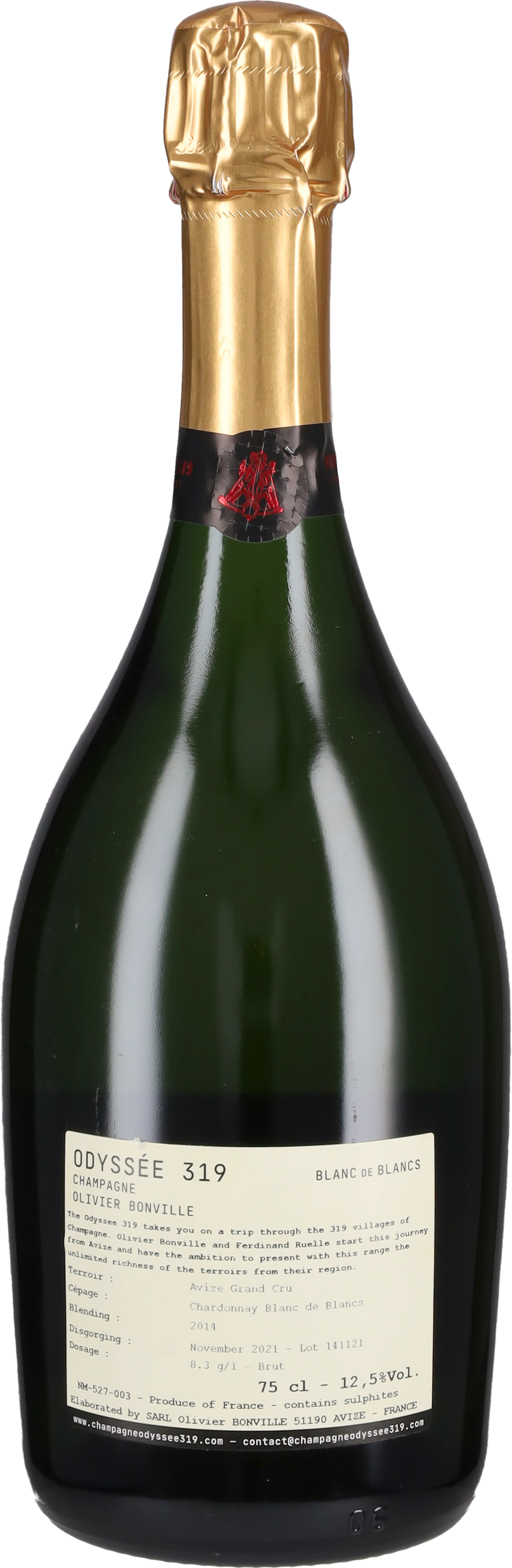 Champagne Brut Grand Cru 'Jour 1: Le Levant' Odyssée 2016