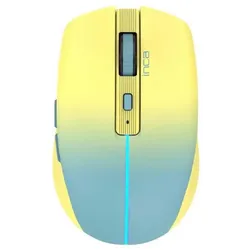 Maus 1600 DPI Wireless Bluetooth 6D Taste 500mAh Akku Gelb