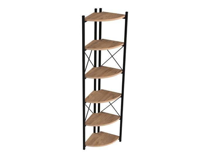 Étagère à plantes 6 niveaux 160 x 30 x 30 cm effet bois noir 03_0007721