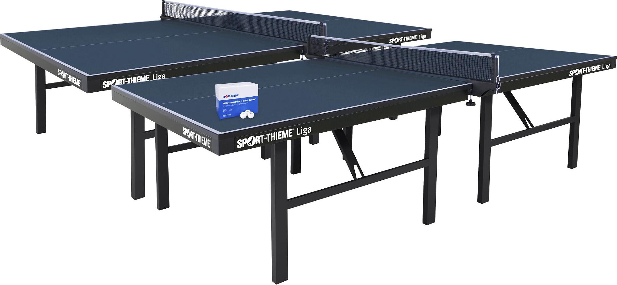 Sport-Thieme Tischtennis-Set "Liga", Blau