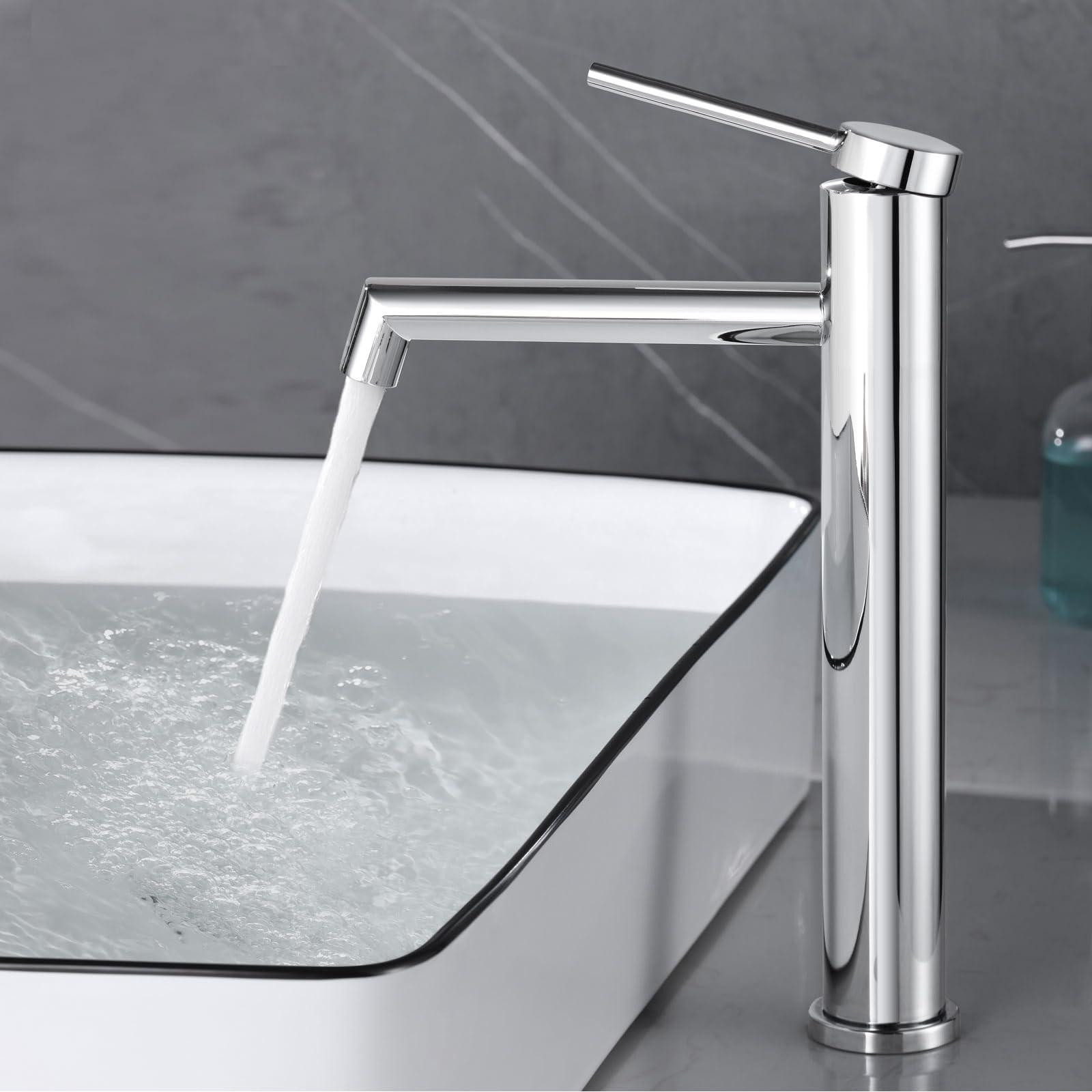 Dripio Eengreeps wastafelmengkraan, chroom, waterbesparend
