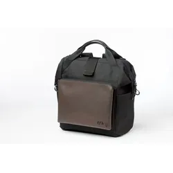 tfk Wickeltasche TFK Polyester Premium Leder Braun