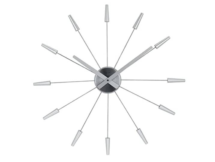 Plug Inn Wandklok, Zilver