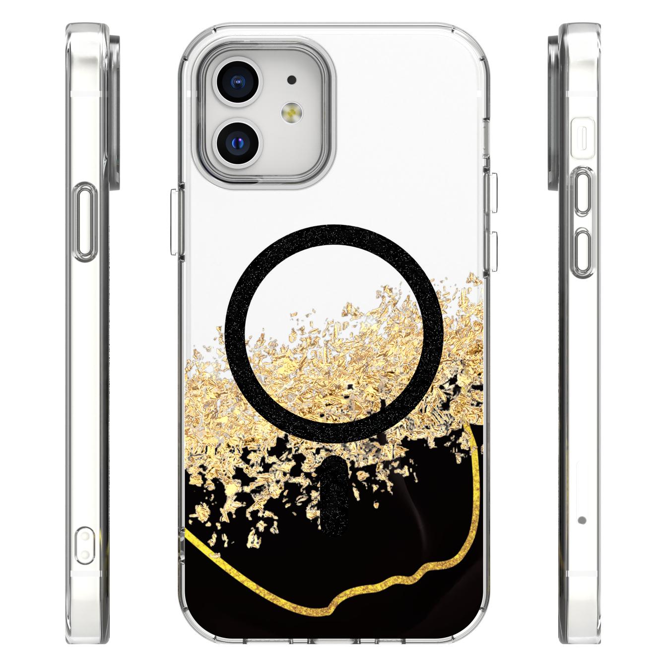 OEM Epoxy Mag case for iPhone 12 / 12 Pro 6,1" black (Apple iPhone 12, Apple iPhone 12 Pro) (GSM274781)