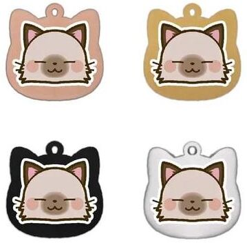 Inspired Living Personalized Stainless Steel Cat ID Tag With Custom Engraving 1 golden