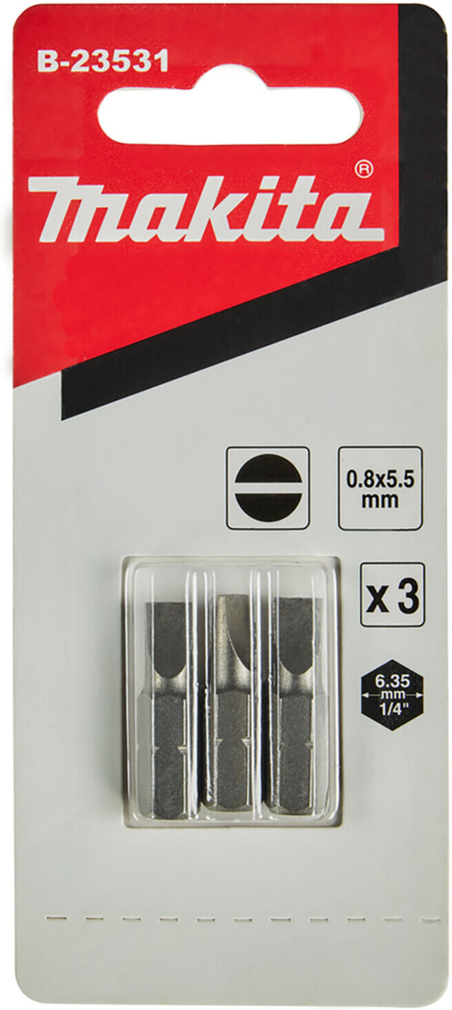 Makita Langschlitz Bit 0.8x5.5x25 B-23531)