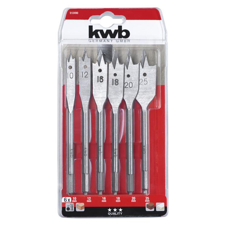 kwb Flachfräsbohrerset 6tlg (512490)