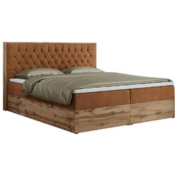 BOXBETT AMORE 180/200 Orange Struktur - H3