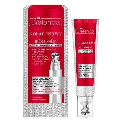 Bielenda Kolagenowy Stymulator Młodości krem przeciwzmarszczkowy pod oczy i wokół ust 15ml (Augenpflege Crème, 15 ml, Tag) (54770249)