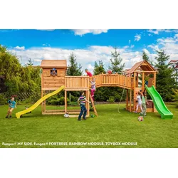 FUNGOO MAXI SET Spielturm Klettergerüst SIZED PLAZA