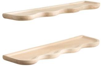 Kate and Laurel Alezar Wood Shelf Set