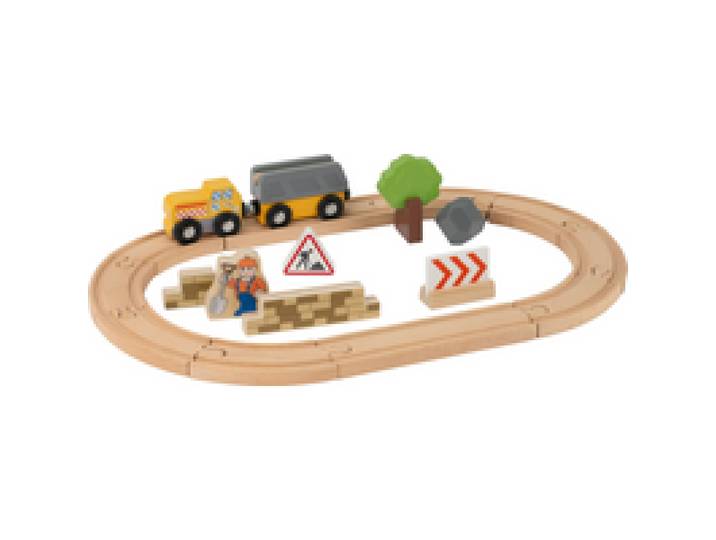 LUPILU® Kit de train ou ferme ou pompier ou chantier (Chantier de construction)