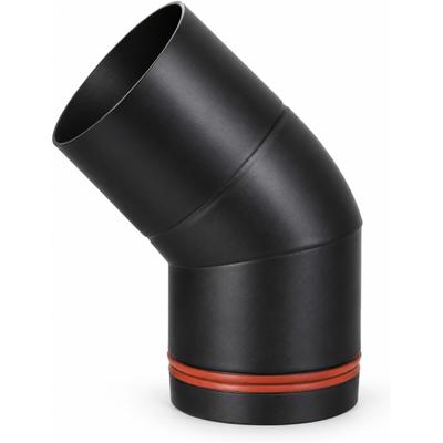 HAAS + SOHN Ofenrohr "Knie Ø 80, 45 fix Niro", schwarz, Rohre
