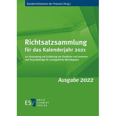 Richtsatzsammlung für das Kalenderjahr 2021, Geheftet von , Erich Schmidt Verlag, 978-3-503-21234-7