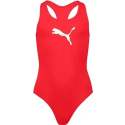 PUMA Kinder Badeanzug SWIM GIRLS RACERBACK SWIMSUIT, Größe 116 in Rot Rot