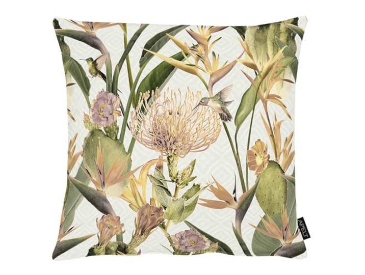 APELT Decoratieve kussenhoes bloemen 6522 beige, 49x49 cm