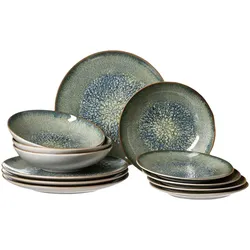 Ritzenhoff & Breker, Geschirrset, Verde Teller-Set (12 Stk.)