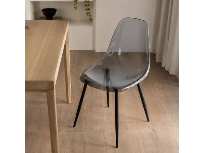 Dmora Stuhl Agate Grau, belastbar bis 120 kg