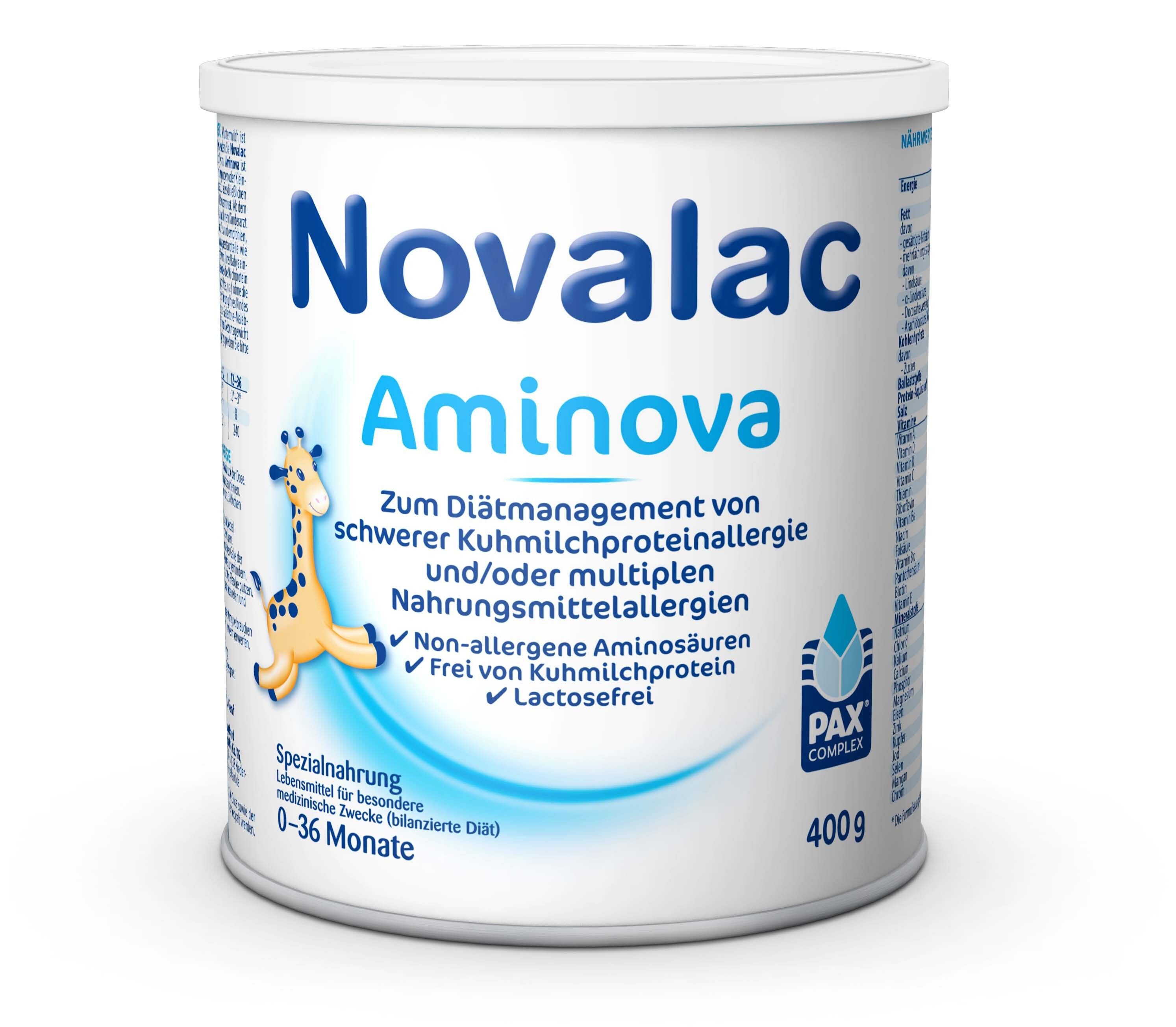 Novalac Aminova Spezialnahrung 0-36 Monate Pulver 400 g