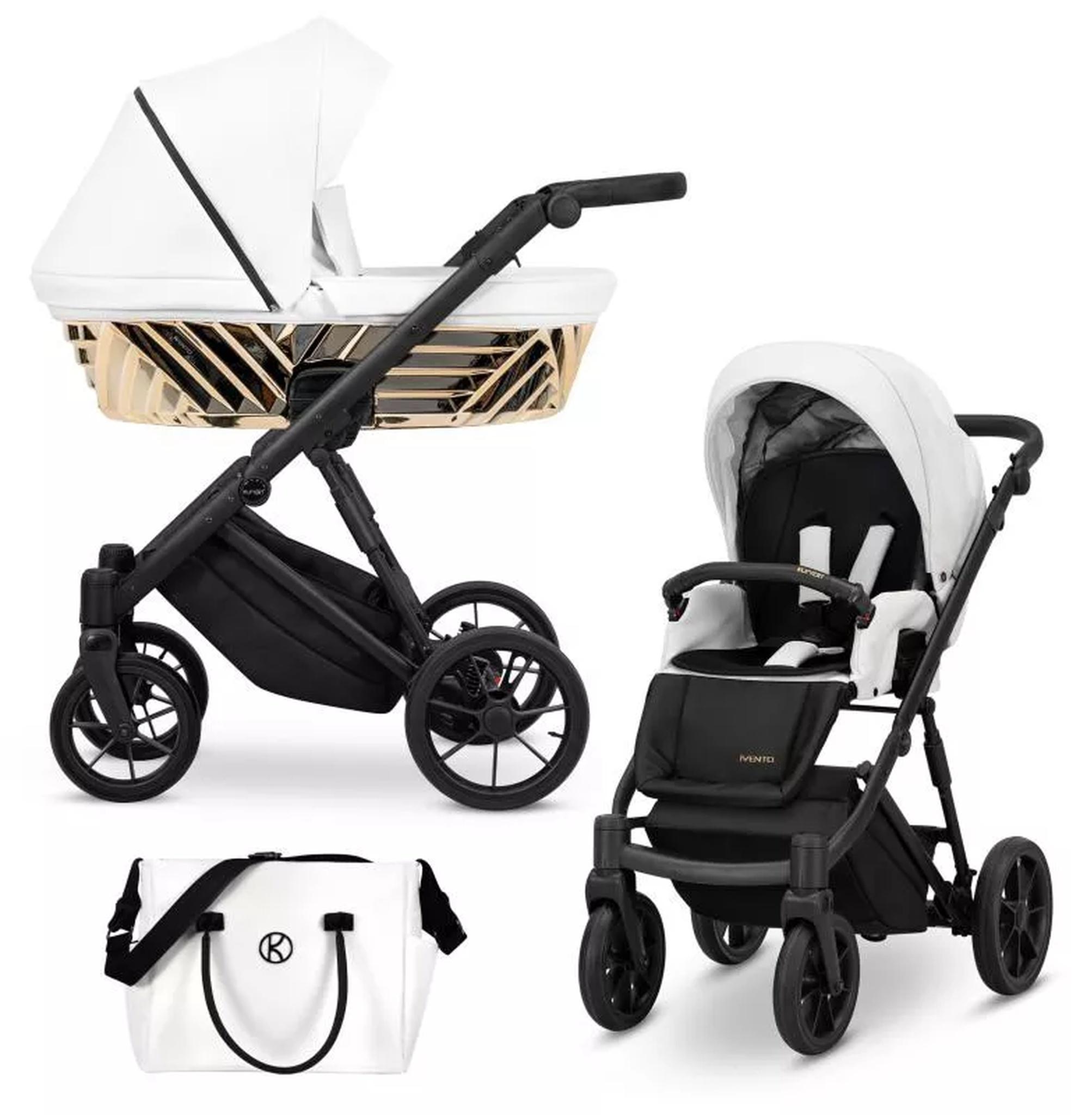 Kinderwagen Kunert Ivento Glam 2in1 - Farbe: Weißperlmutt