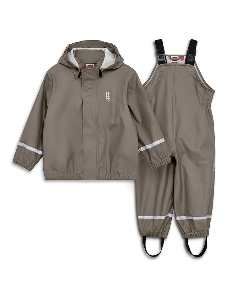 LEGO 2tlg. Regenoutfit in Hellbraun - 98