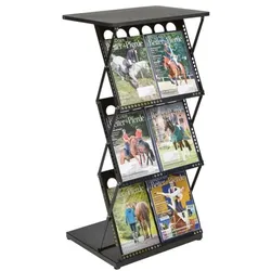 update displays Prospektregal »Stehpult« 3x A4 schwarz, 51x101x3.3 cm