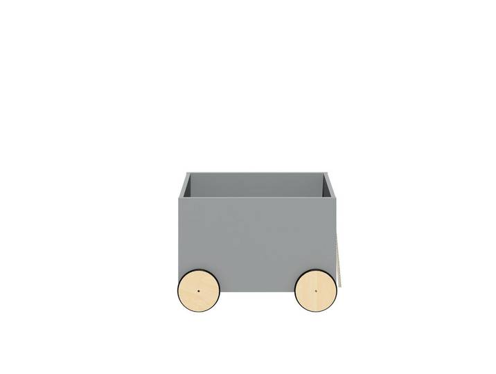 Raumhirsch Furniture Spielzeugtruhe Lotta, Grau, Uni, Rechteckig, 59x47 cm, Babymöbel & Kindermöbel, Babyzimmer, Spielzeugkisten