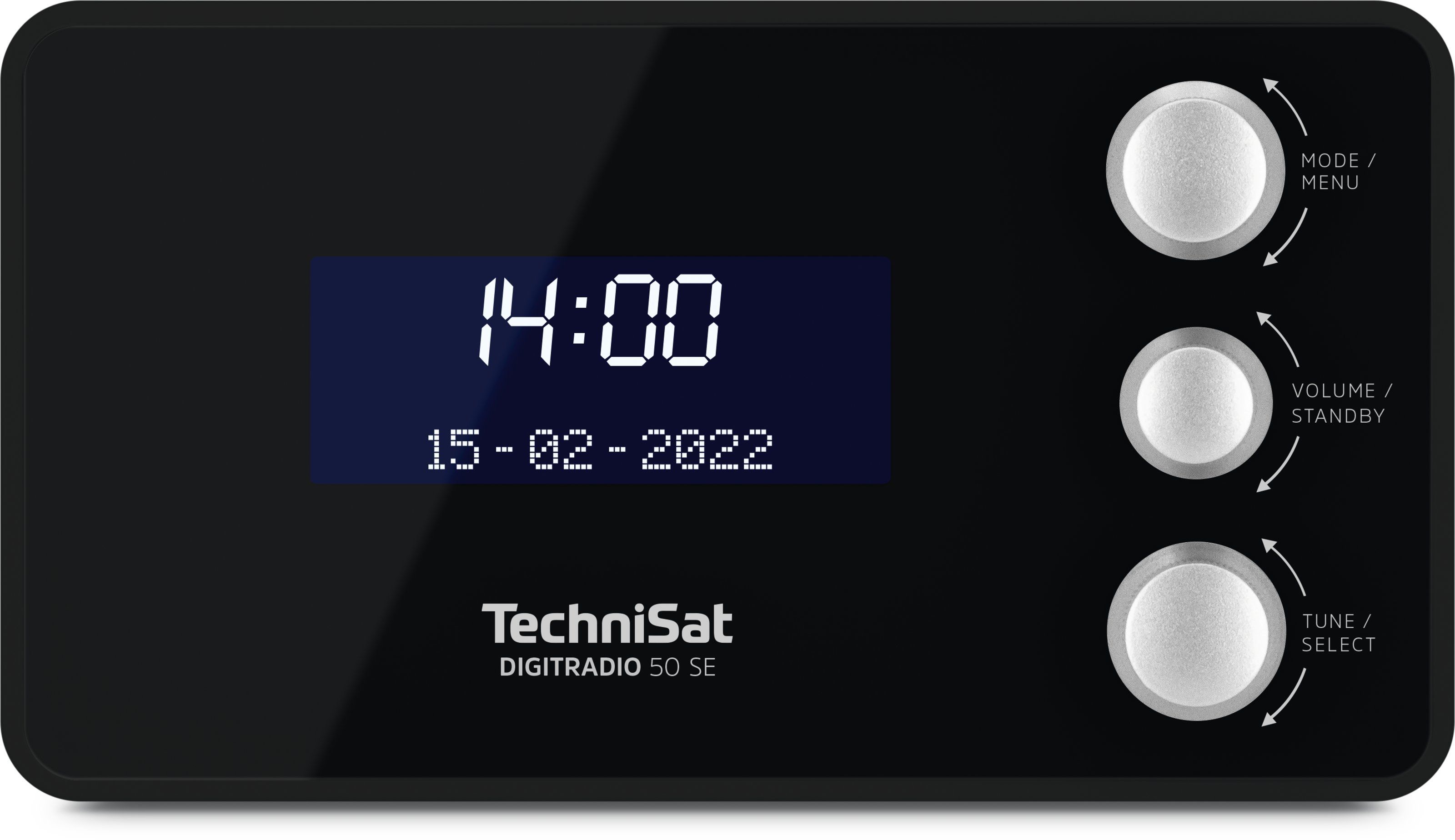 TechniSat DigitRadio 50 SE Radiowecker DAB+/UKW Tragbares Radio (Schwarz) 0000/3979