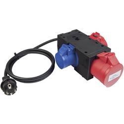 Benning 044147 Messadapter Schutzkontakt-Stecker - CEE-Cara-Kupplung, CEE-Kupplung Rot, Blau