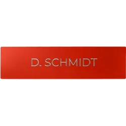 DoorBird D21x Namensschild für eine Ruftaste, individuelle Gravur – RAL 3000