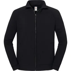 Fruit of the Loom Iconic Premium Sweat Jacket Unisex Zip Sweatjacke mit CiCLO® Technologie, nachhaltig, schwarz, 3XL