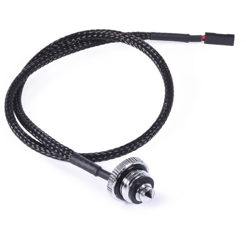 Alphacool Eiszapfen Temperatursensor flach G1/4 - chrom