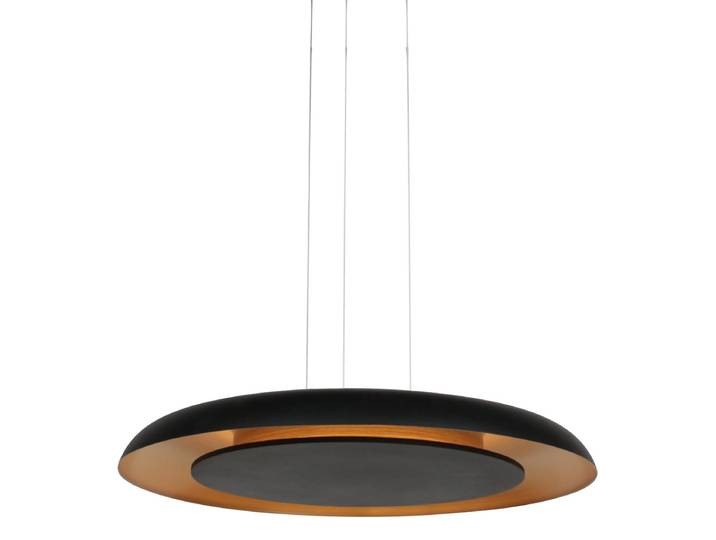 Hängeleuchte - schwarz - Golden Veil - kunststoff metall - Ø 60cm - LED - 4332ZW - Steinhauer