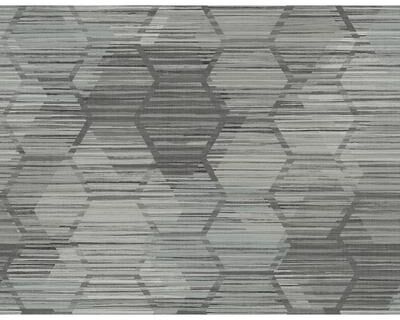 A-Street Prints Jabari Charcoal Geometric Faux Grasscloth Wallpaper