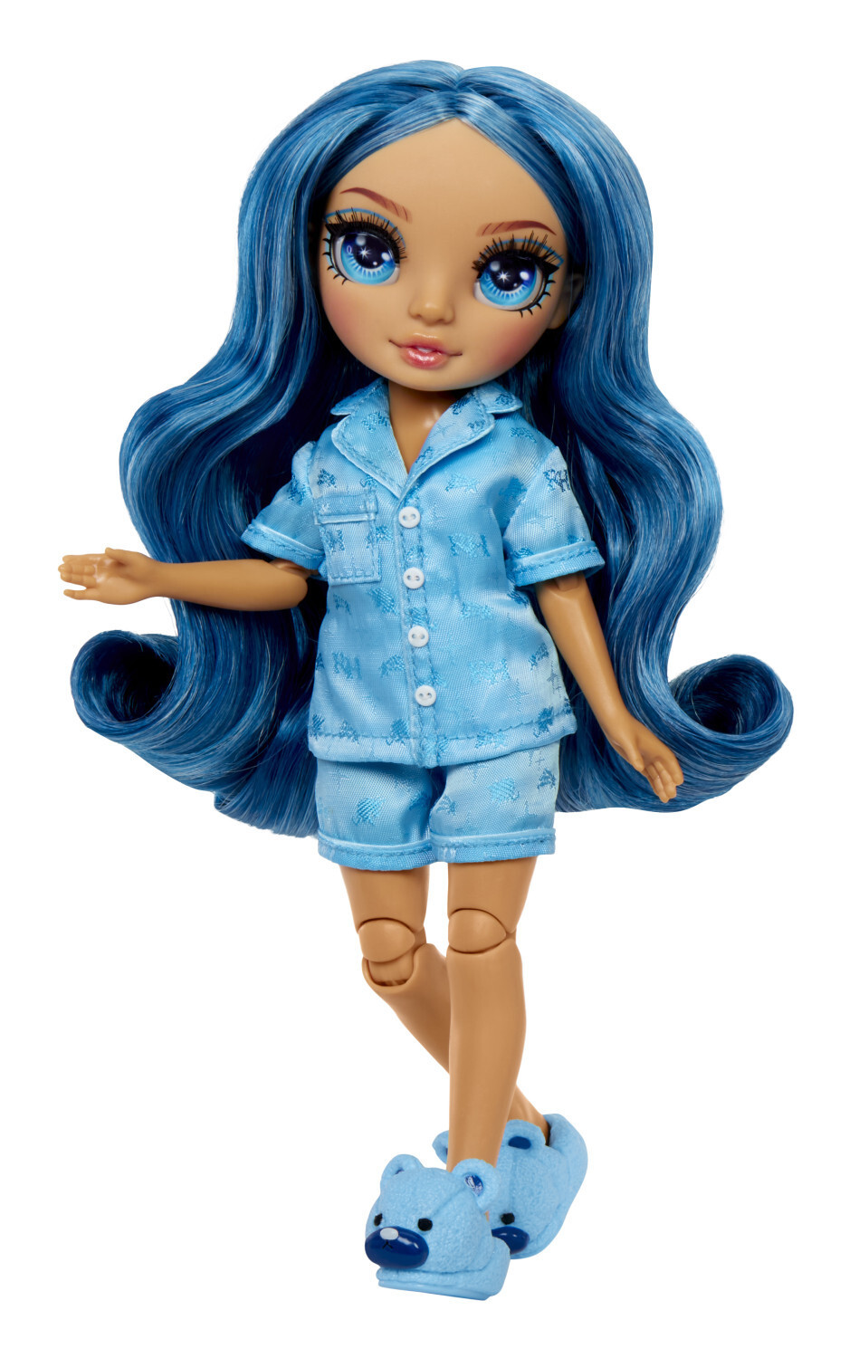 Rainbow High Junior High Pajama Party Skyler Fashion Pop - 22 cm - Blauw