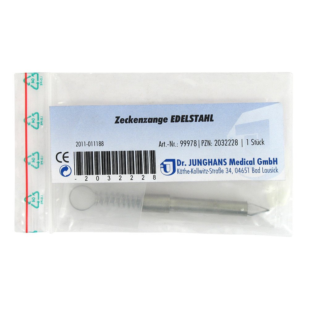 Dr. Junghans Medical GmbH Zeckenzange Edelstahl rostfrei 02032228