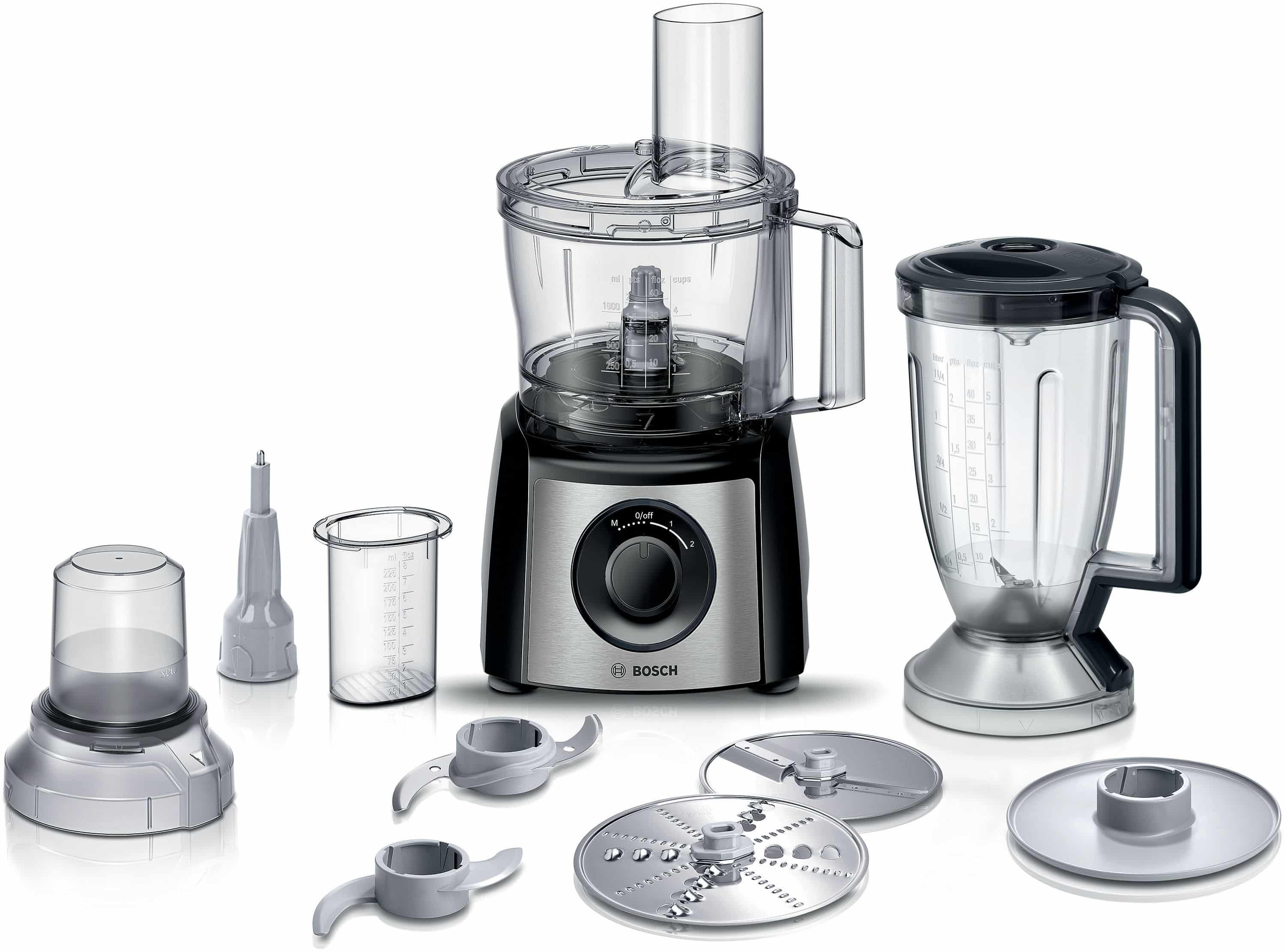 Bosch MCM3PM38S MultiTalent 3 Plus 900 W Küchenmaschine 2,3 l (Schwarz/Silber)