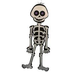 WellHome - Hängendes Skelett 15x52cm dekorativ für Halloween