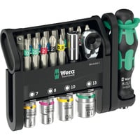 Tool-Check Modular 1, Bit-Satz schwarz/grün, 21-teilig, inkl. 1/4" Bit-Ratsche