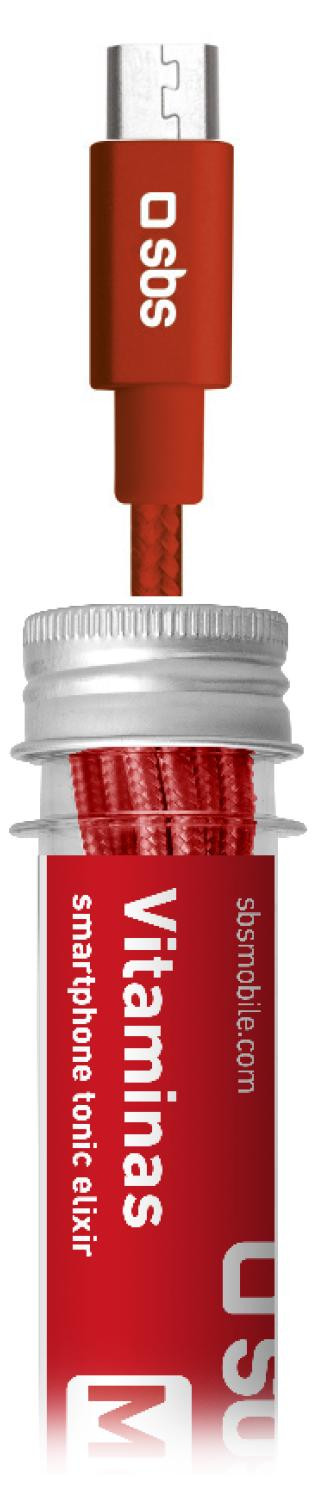 SBS USB-data- en oplaadkabel Micro USB Vitaminas