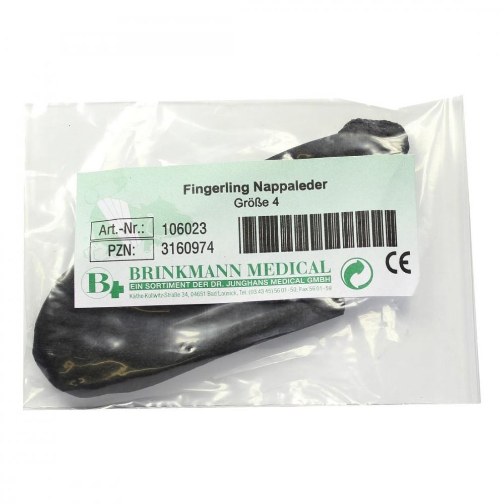 Brinkmann Medical ein Unternehmen der Dr. Junghans Fingerling Nappaleder Größe 4 Bindeband 03160974