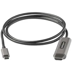 StarTech USB-C auf HDMI Kabel mit HDR10 - Ultra HD USB Typ-C auf HDMI 2.0b Video Adapter Kabel - USB-C auf (1 m), Videokabel, Schwarz, Silber