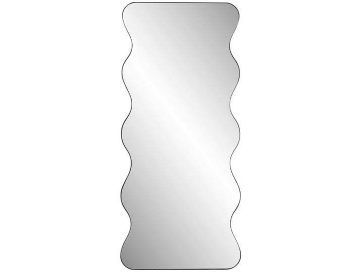 Mid.you Wandspiegel, Schwarz, Metall, Glas, rechteckig, 80x180x2.5 cm, waagrecht montierbar, senkrecht montierbar, Garderobe, Garderobenspiegel