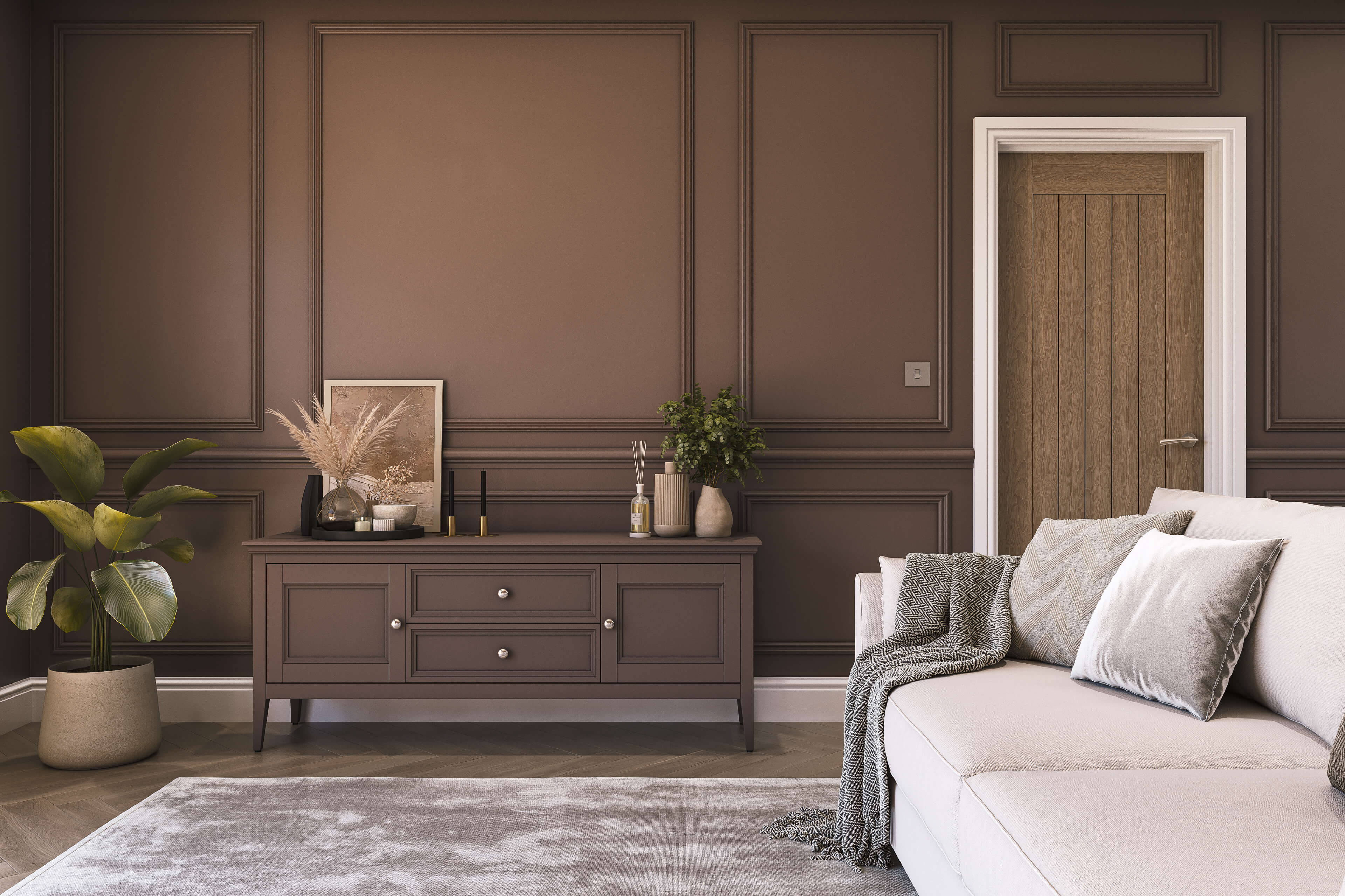 Hemway Chalk Paint   Dark Chocolate Brown   Shabby Chic   Furniture   Chalky Matt Finish - Dark Chocolate Brown - 1L
